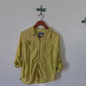 STONEWASH ARIZONA VINTAGE LIME GREEN TOP SIZE XL